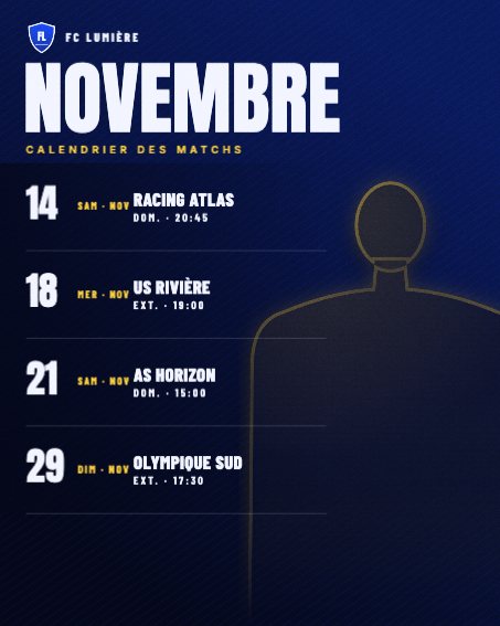 Calendrier du mois