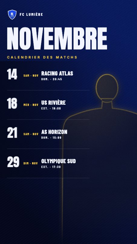 Calendrier du mois